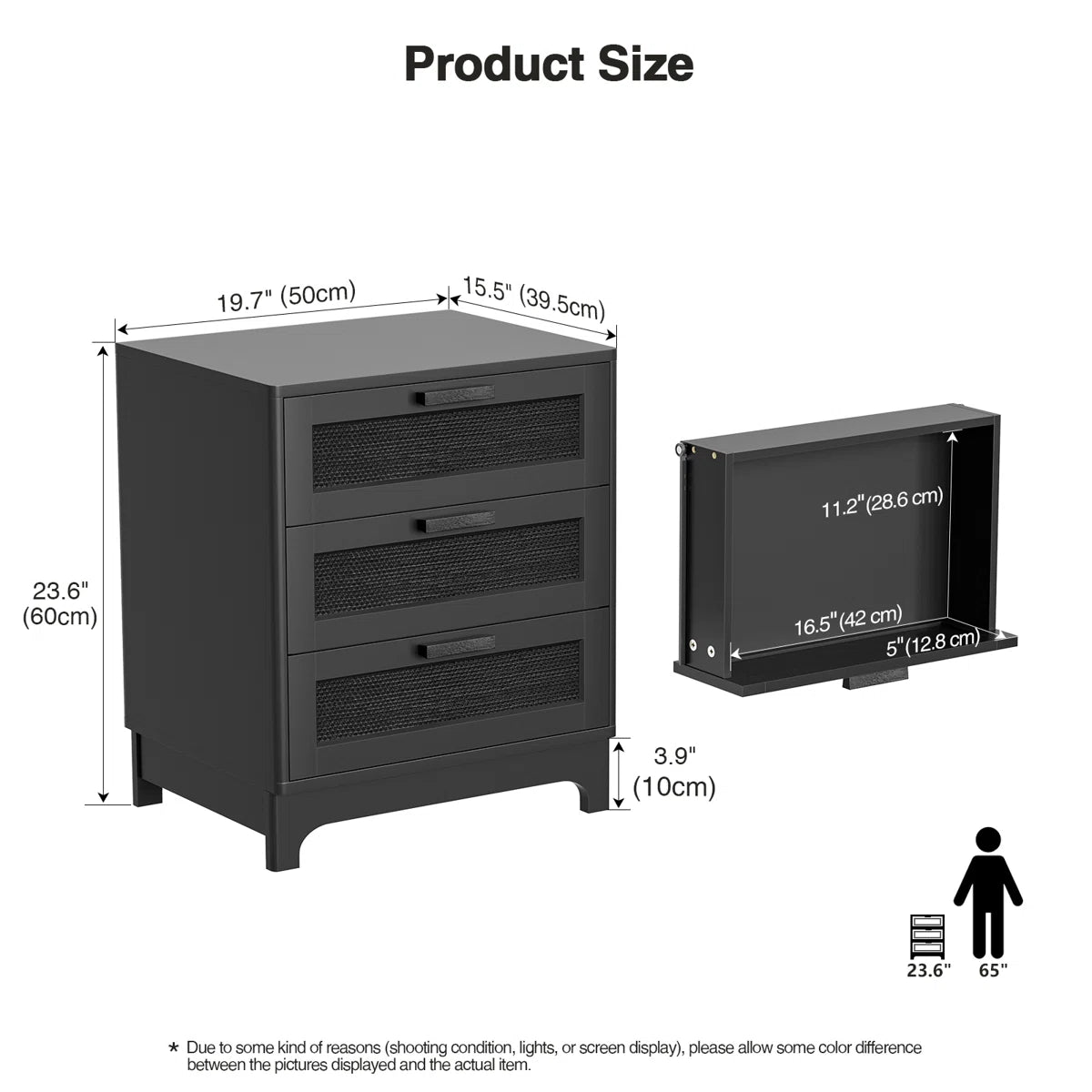 Cabhan 19.7'' W Nightstand